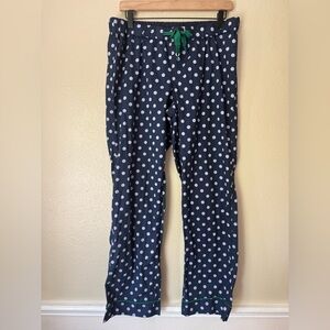 ❇️J CREW Navy & Lavender Polka Dot Pajama Pants with Green Accents 2 for $22❇️